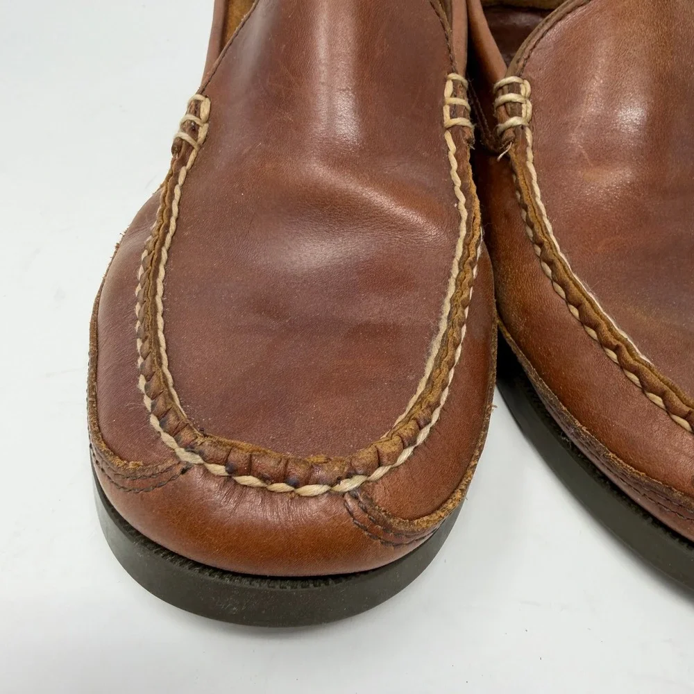 LL Bean Classic Venetian Loafer Moccasin Brown Leather Mens Size 9